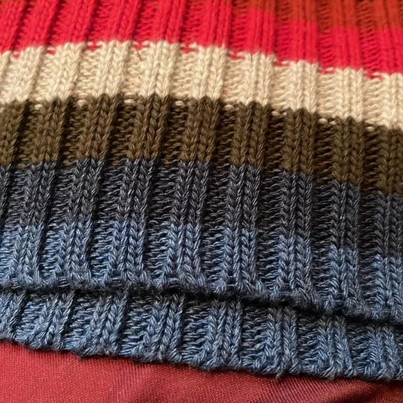 SHELL/VEST TOP Knitted BUTTON FRONT 2Blues/White/Red/Brown - Picture 8 of 8